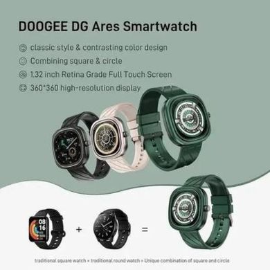 Смарт-часы Doogee DG Ares Green фото