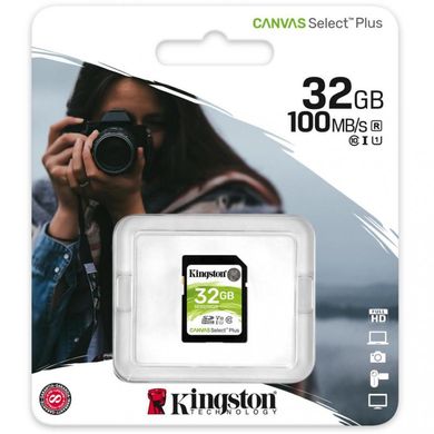 Карта памяти Kingston 32 GB SDHC Class 10 UHS-I Canvas Select Plus SDS2/32GB фото