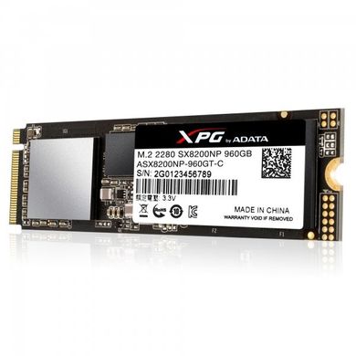 SSD накопичувач ADATA XPG SX8200 960 GB (ASX8200NP-960GT-C) фото