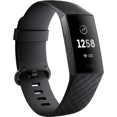 Смарт-часы Fitbit Charge 3 Black/Graphite FB409GMBK фото