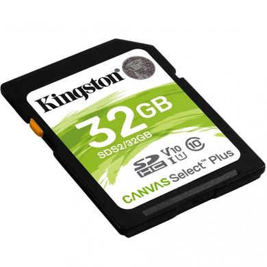 Карта памяти Kingston 32 GB SDHC Class 10 UHS-I Canvas Select Plus SDS2/32GB фото
