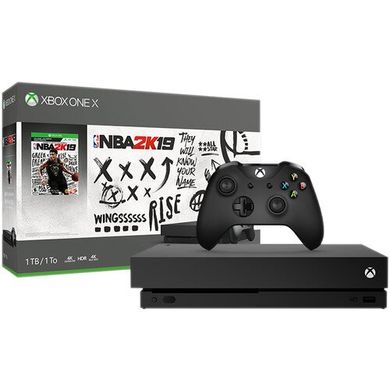 Игровая приставка Microsoft Xbox One X 1TB + NBA2K19 фото