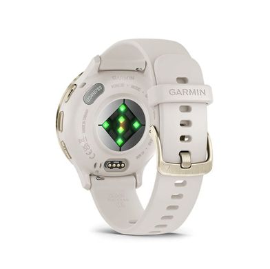 Смарт-годинник Garmin Venu 3s Soft Gold Stainless Steel Bezel with Ivory Case and Silicone Band (010-02785-54) фото