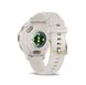 Garmin Venu 3s Soft Gold Stainless Steel Bezel with Ivory Case and Silicone Band (010-02785-54)