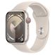 Apple Watch Series 9 GPS + Cellular 45mm Starlight Alu. Case w. Starlight Sport Band - S/M (MRM83)