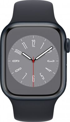 Смарт-часы Apple Watch Series 8 GPS 41mm Midnight Aluminum Case w. Midnight Sport Band (MNP53) фото