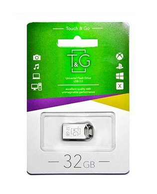 Flash пам'ять T&G 32GB 110 Metal Series Silver (TG110-32G) фото