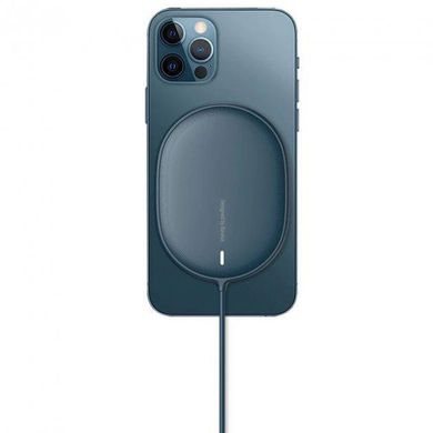 Зарядний пристрій Baseus Light Magnetic Wireless Charger Blue (WXQJ-03) фото