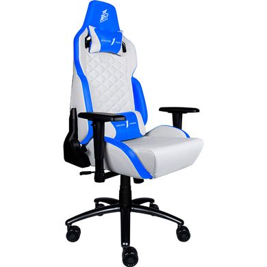 Геймерське (Ігрове) Крісло 1STPLAYER DK2 blue/white фото