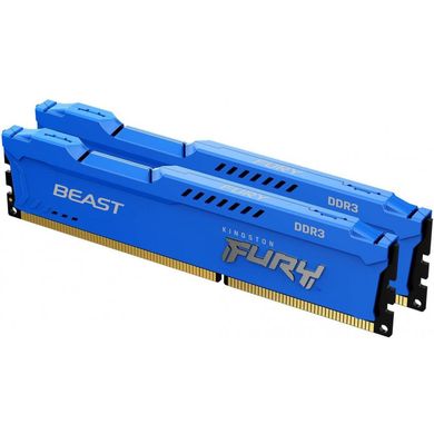 Оперативная память Kingston FURY 16 GB (2x8GB) DDR3 1600 MHz Beast Blue (KF316C10BK2/16) фото