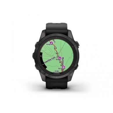 Смарт-часы Garmin Fenix 7S Pro Sapphire Solar Carbon G. DLC Tit. with Black Band (010-02776-10/11) фото