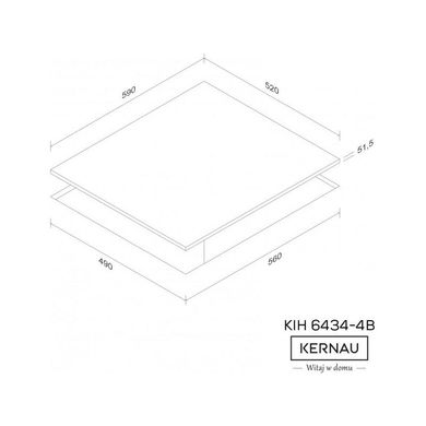 Варильні поверхні Kernau KIH6434-4B фото