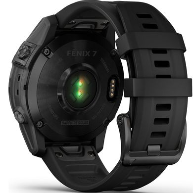 Смарт-часы Garmin Fenix 7 Sapphire Solar Black DLC Titanium with Black Band (010-02540-34/35) фото