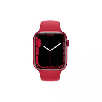 Смарт-годинник Apple Watch Series 7 GPS 45mm PRODUCT RED Aluminum Case With PRODUCT RED Sport Band (MKN93) фото