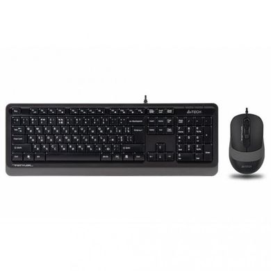 Комплект (клавіатура+миша) A4Tech Fstyler F1010 Black/Grey фото