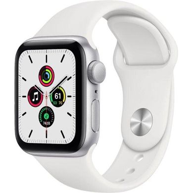 Смарт-часы Apple Watch SE GPS 40mm Silver Aluminum Case w. White Sport B. (MYDM2) фото
