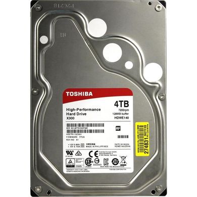Жорсткий диск Toshiba X300 4 TB HDWE140UZSVA фото