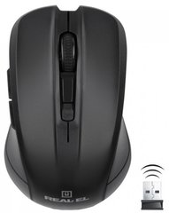 Миша комп'ютерна REAL-EL RM-307 Wireless Black (EL123200034) фото