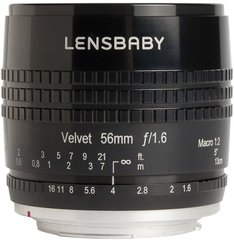 Lensbaby Velvet 56mm f/1.6 Lens Black (для Canon)