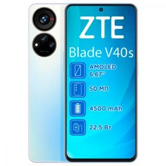 Смартфон ZTE Blade V40S 6/128GB Blue фото