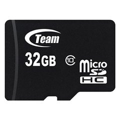 Карта памяти TEAM 32 GB microSDHC Class 10 TUSDH32GCL1002 фото
