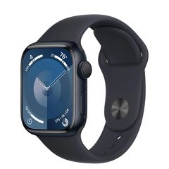 Смарт-годинник Apple Watch Series 9 GPS 41mm Midnight Aluminum Case w. Midnight Sport Band - M/L (MR8X3) фото