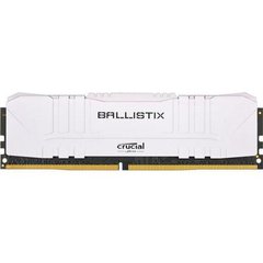 Оперативна пам'ять Crucial 8 GB DDR4 3000 MHz Ballistix White (BL8G30C15U4W) фото