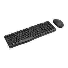 Комплект (клавіатура+миша) RAPOO N1820 USB Black фото