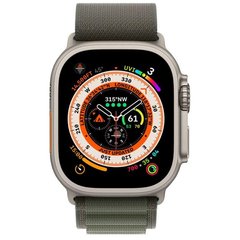 Смарт-часы Apple Watch Ultra GPS + Cellular 49mm Titanium Case with Green Alpine Loop - Small (MNHC3/MNHJ3) фото