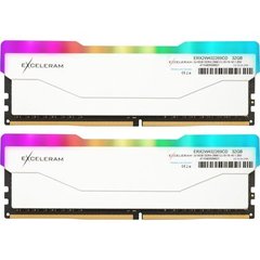 Оперативна пам'ять Exceleram 32 GB (2x16GB) DDR4 2666 MHz RGB X2 Series White (ERX2W432269CD) фото