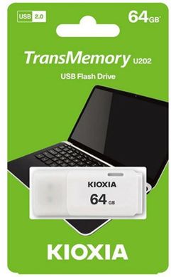 Flash пам'ять Kioxia 64 GB TransMemory U202 White (LU202W064GG4) фото