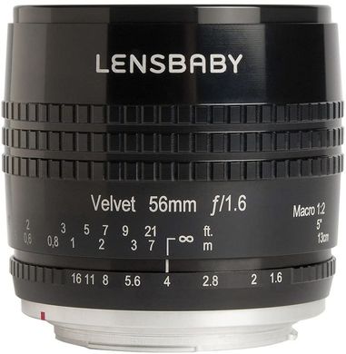 Об'єктив Lensbaby Velvet 56mm f/1.6 Lens Black (для Canon) фото
