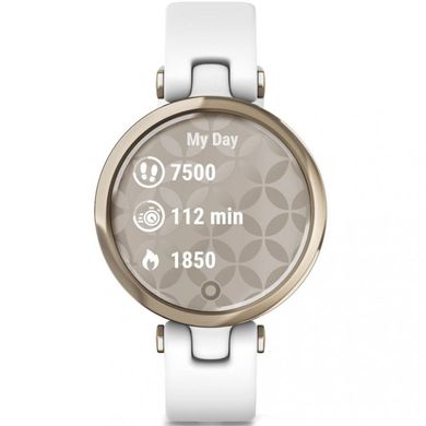 Смарт-часы Garmin Lily Cream Gold Bezel with White Case and Silicone Band (010-02384-10) фото