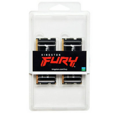 Оперативная память Kingston Fury SODIMM DDR5-5600 32768MB PC5-44800 (Kit of 2x16384) Impact 1Rx8 Black (KF556S40IBK2-32) фото