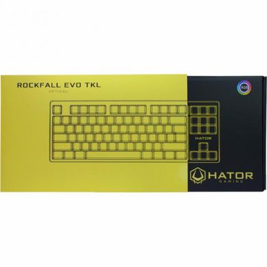 Клавіатура Hator Rockfall EVO TKL Optical ENG/ UKR/ RUS (HTK-632) фото