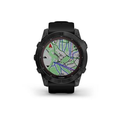 Смарт-часы Garmin Fenix 7X Sapphire S. Black DLC Titanium w. Black Band (010-02541-22/23) фото