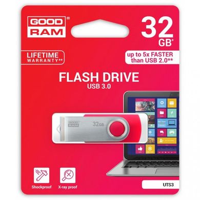 Flash память GOODRAM 32 GB Twister USB 3.0 Red UTS3-0320R0R11 фото