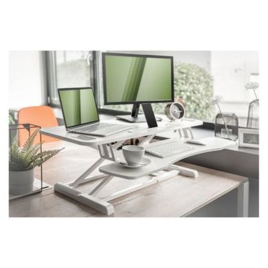 Підставка для ноутбуків  Digitus Ergonomic Workspace Riser, 11-46cm, white DA-90380-2 фото