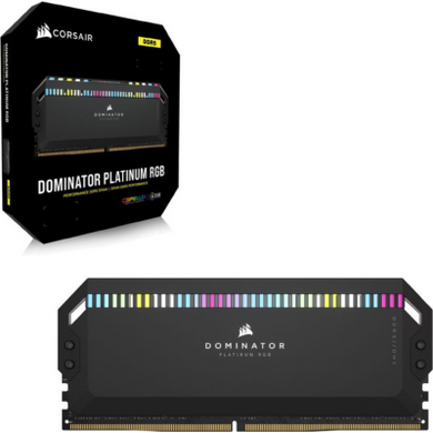 Оперативна пам'ять Corsair 32GB (2x16GB) DDR5 5200MHz CL40 Dominator Platinum RGB (CMT32GX5M2B5200C40) фото