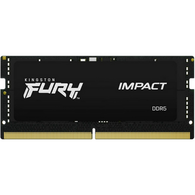 Оперативная память Kingston Fury SODIMM DDR5-5600 32768MB PC5-44800 (Kit of 2x16384) Impact 1Rx8 Black (KF556S40IBK2-32) фото