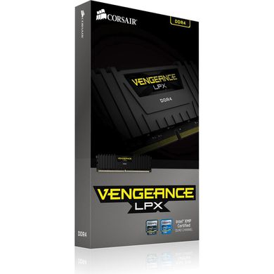 Оперативна пам'ять Corsair 16 GB DDR4 3000 MHz Vengeance LPX Black (CMK16GX4M1D3000C16) фото