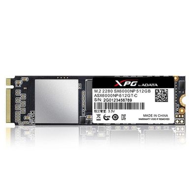 SSD накопитель ADATA XPG SX6000 Pro 512 GB (ASX6000PNP-512GT-C) фото