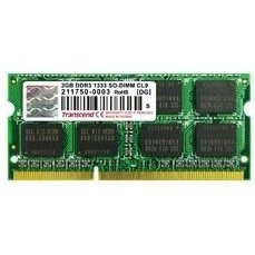 Оперативна пам'ять Transcend 2 GB SO-DIMM DDR3 1333 MHz (TS256MSK64V3U) фото