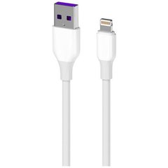 Кабель USB 2E USB 2.0 to Lightning 1m Glow White (2E-CCAL-WH) фото