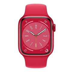 Смарт-годинник Apple Watch Series 8 GPS 41mm PRODUCT RED Aluminum Case w. PRODUCT RED S. Band - S/M (MNUG3) фото