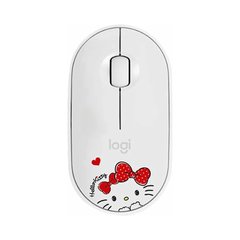 Мышь компьютерная Logitech Pebble M350 Hello Kitty White (910-006031) фото
