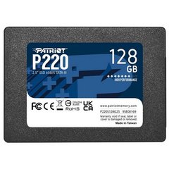 SSD накопичувач PATRIOT P220 128 GB (P220S128G25) фото