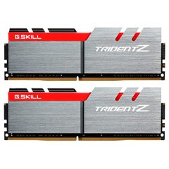 Оперативна пам'ять G.Skill 32 GB (2x16GB) DDR4 3200 MHz Trident Z Silver/Red (F4-3200C15D-32GTZ) фото