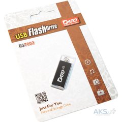 Flash память DATO 32 GB DS7002 USB 2.0 Black (DS7002B-32G) фото