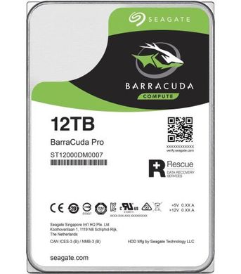 Жорсткий диск Seagate Barracuda Pro 12 TB (ST12000DM0007) фото